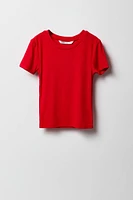 Girls Ribbed Baby T-Shirt