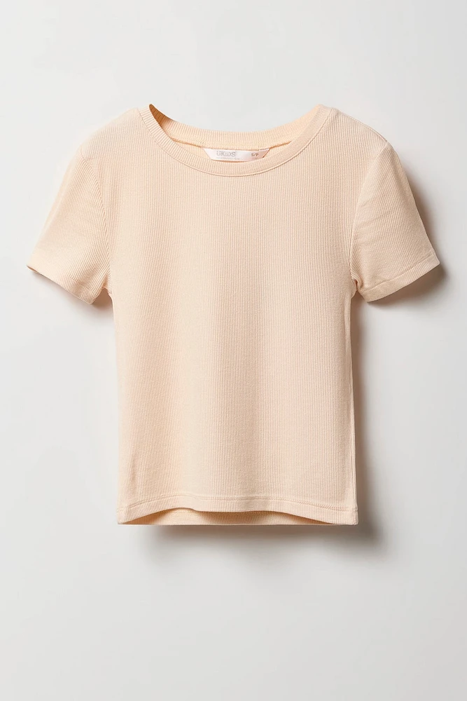 Girls Ribbed T-Shirt