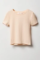 Girls Ribbed T-Shirt