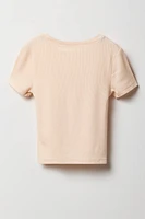 Girls Ribbed T-Shirt