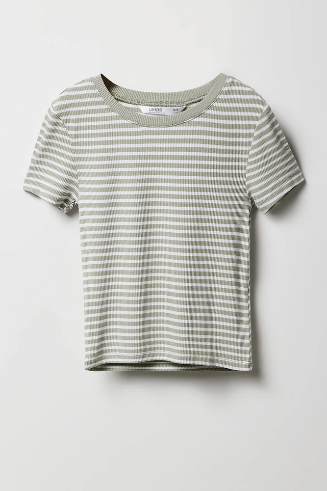 Girls Ribbed T-Shirt
