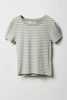 Girls Ribbed T-Shirt