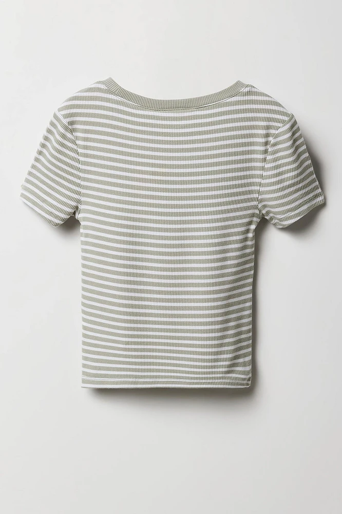 Girls Ribbed T-Shirt