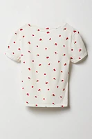 Girls Ribbed T-Shirt