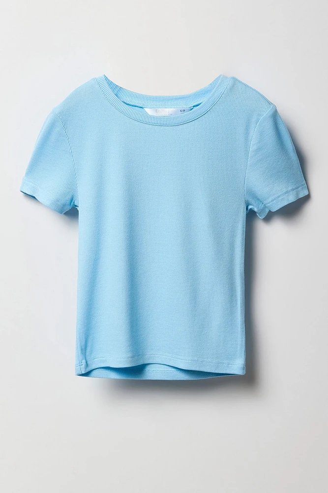 Girls Ribbed T-Shirt