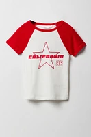 Girls City Graphic Raglan T-Shirt