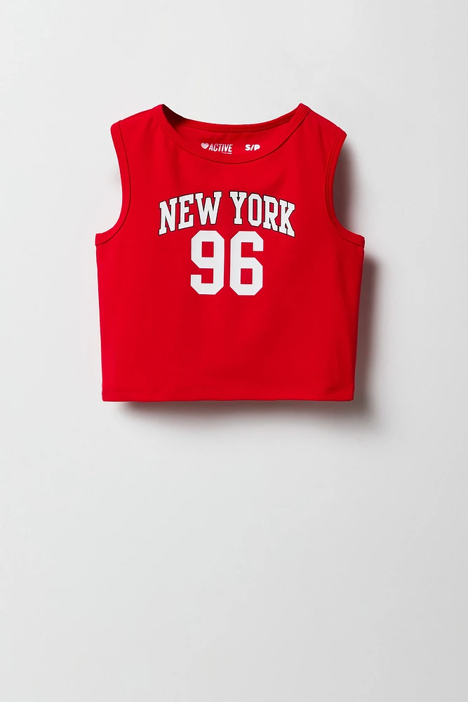 Girls Active Graphic Tank