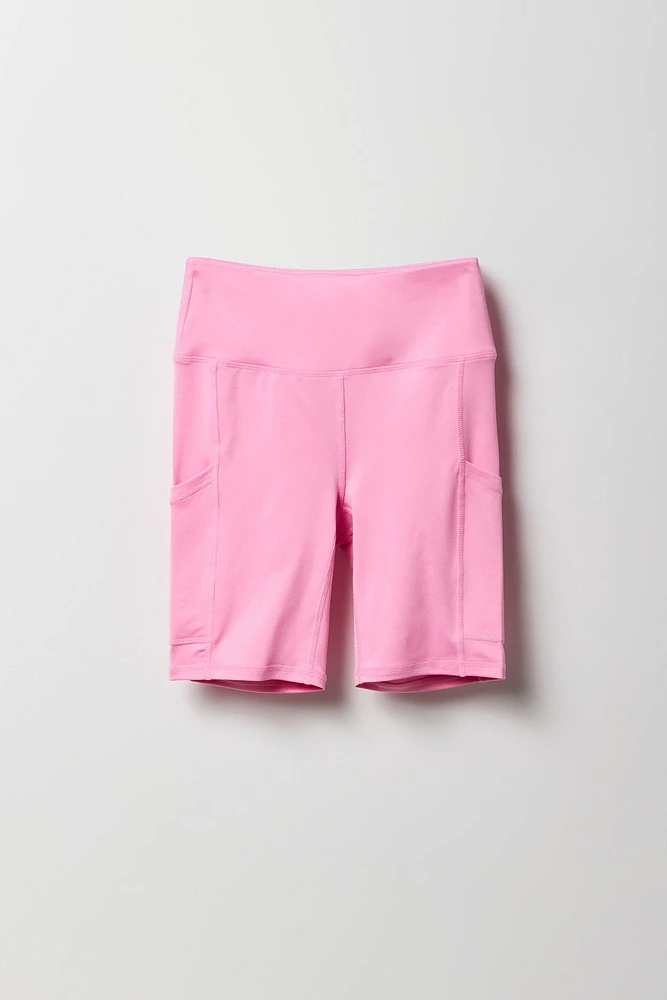 Girls Biker Shorts with Pockets