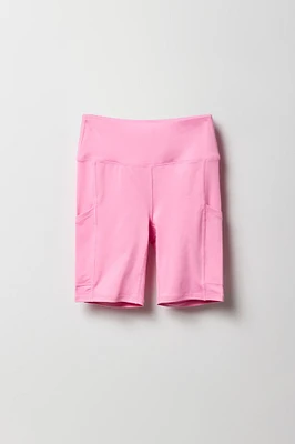 Girls Biker Shorts with Pockets