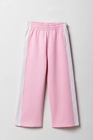 Pantalon rayé sur le côté à jambe large Active pour filles