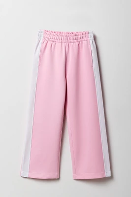 Pantalon rayé sur le côté à jambe large Active pour filles