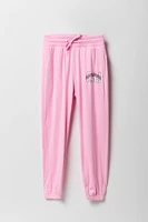 Jogger Active en molleton doux avec imprimé City pour fille