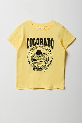 T-shirt à imprimé Colorado pour fille