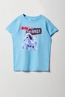 T-shirt à imprimé Born to Sparkle pour fille