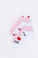 Girls Trendy Ankle Socks (5 Pack)
