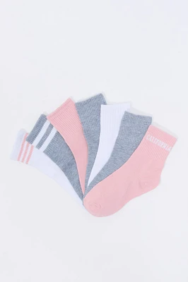 Chaussettes rayées à imprimé City (7 paires)