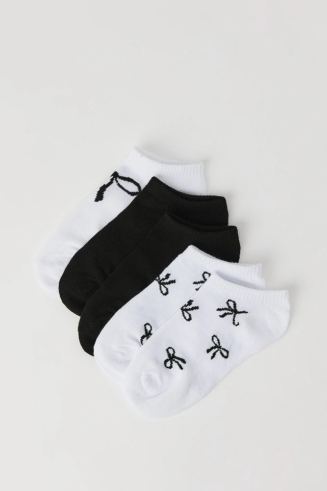 Girls Trendy Ankle Socks (5 Pack)