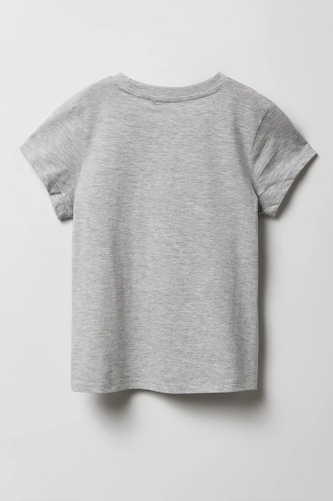 T-shirt à imprimé de boucle Canada pour filles