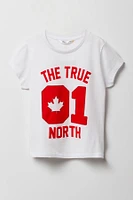 T-shirt à imprimé The True North Canada pour filles