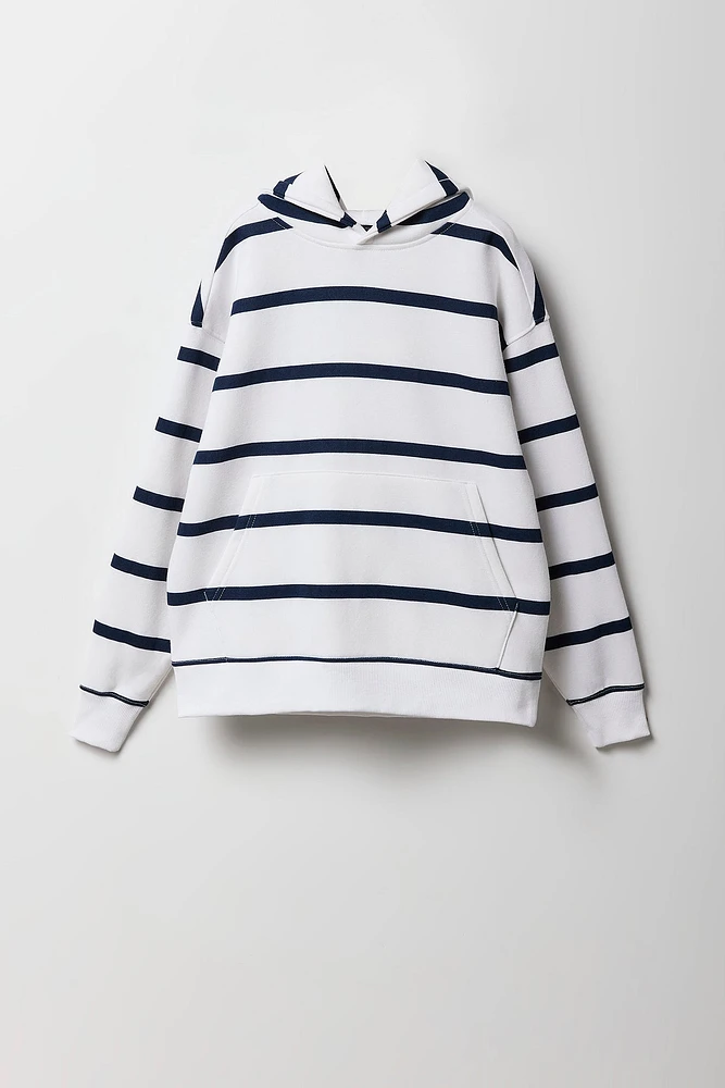 Kids Striped Fleece Hoodie