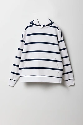 Kids Striped Fleece Hoodie