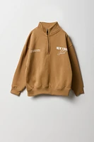 Chandail à imprimé West Coast avec quart de fermeture glissière pour enfants