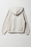 Haut à capuchon en molleton avec glissière broderie Legend pour enfants