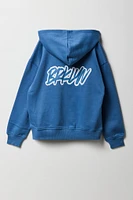 Kids Legend Embroidered Zip-Up Fleece Hoodie