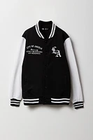Kids City Graphic Fleece Varsity Jacket