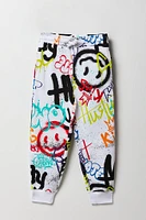 Jogger à imprimé graffitis pour enfants
