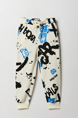 Kids Graffiti Print Jogger