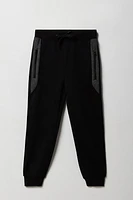 Kids Colourblock Zipper Pocket Fleece Jogger