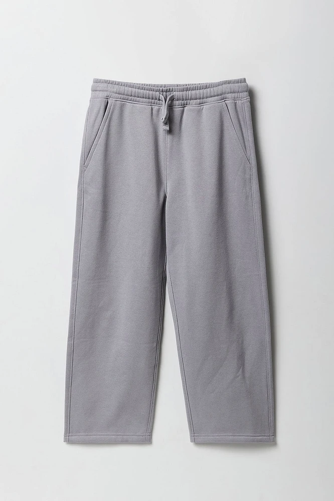Pantalon d'entraînement à jambe large en molleton pour garçon