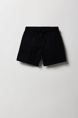 Short uni à taille coulissante pour garçon