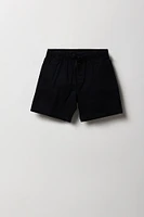 Short uni à taille coulissante pour garçon
