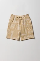 Short en molleton avec motif bandana pour garçon