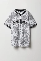 Boys Printed Mesh Jersey