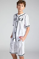 Boys Graphic Mesh Basketball Short