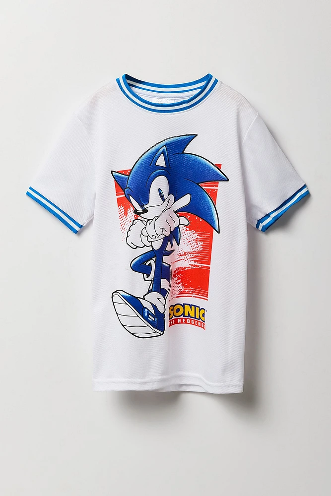 Boys Sonic Graphic Mesh Jersey