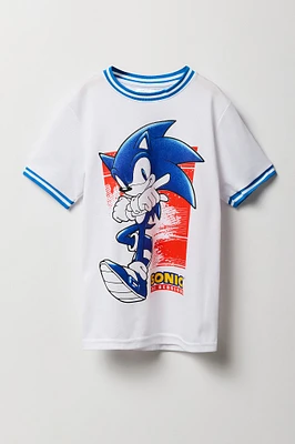 Boys Sonic Graphic Mesh Jersey