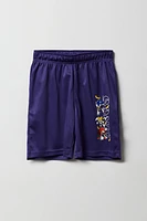 Short Active en filet à imprimé Sonic the Hedgehog pour garçon