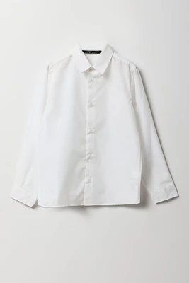 Chemise habillée en popeline pour garçon