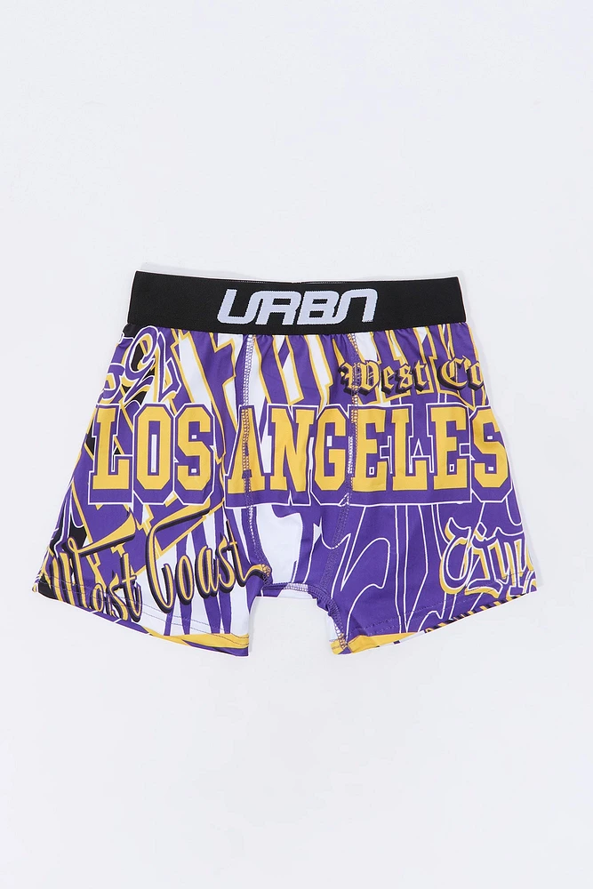 Culotte boxeur à imprimé équipe de basketball pour garçons