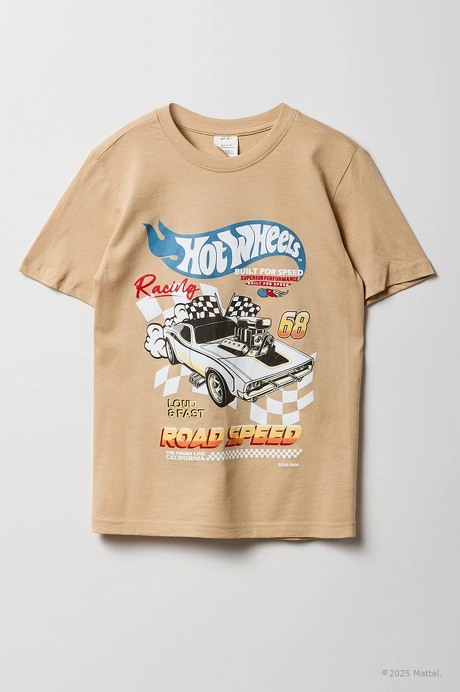 T-shirt à imprimé Hot Wheels™ Road Speed pour enfants