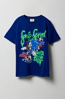 T-shirt à imprimé Sonic Gotta Go pour enfants