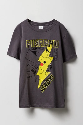 T-shirt à imprimé Pikachu Ready pour enfants