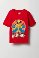 T-shirt à imprimé Wolverine pour enfants