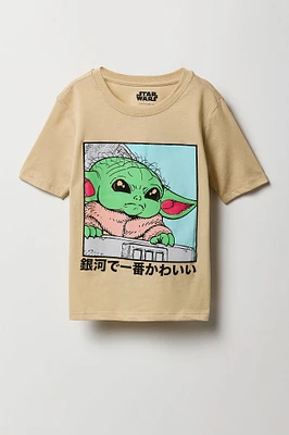 T-shirt à imprimé Baby Yoda pour enfants