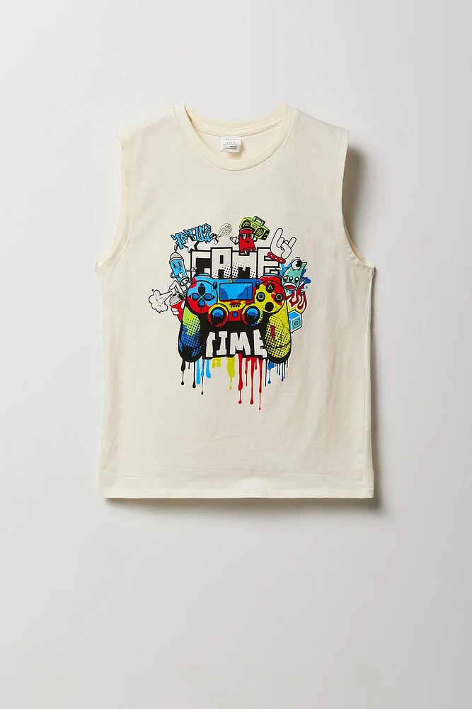 Boys Game Time Graphic Tank
