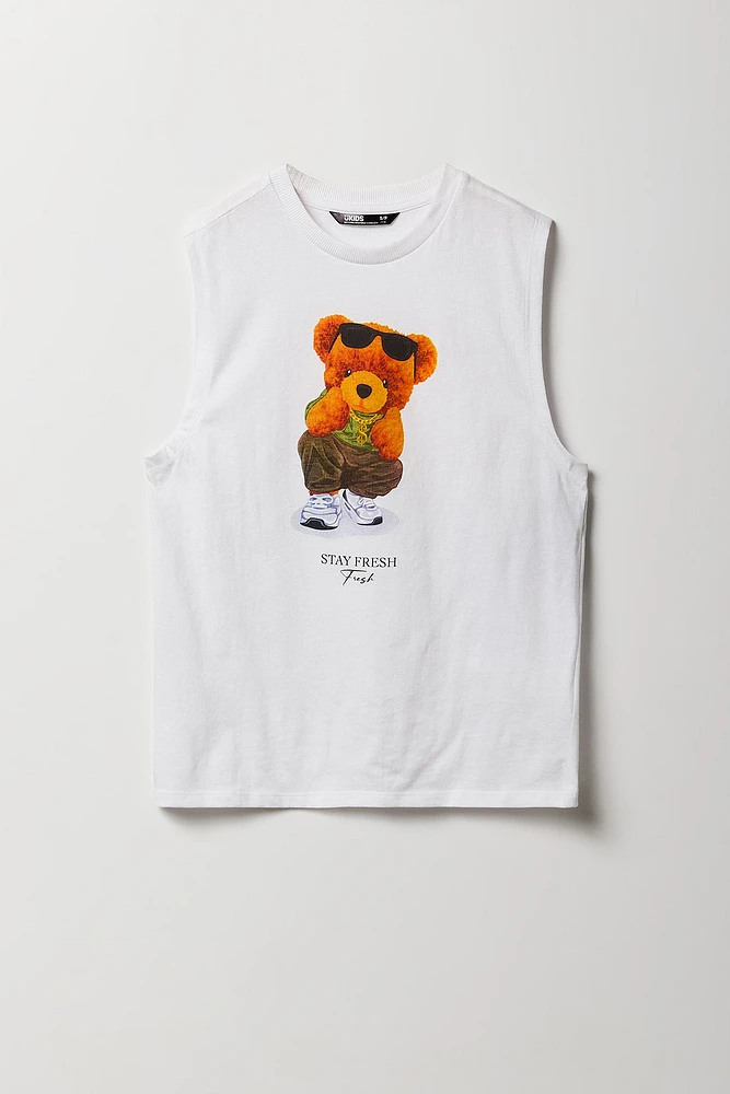 Boys Bear Graphic Tank